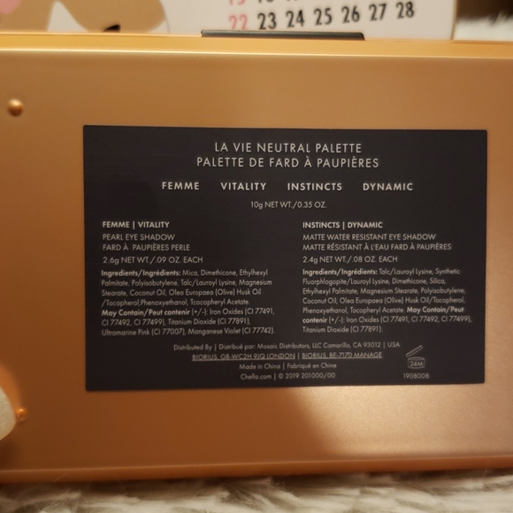 Chella La Vie Eyeshadow Palette New - Picture 2 of 8